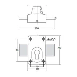 Verrou X5 Pour Cylindre Européen Livré Avec Gabarit De Pose Et Rosace - IFAM - 26000 4 Verrou X5 Pour Cylindre Européen Livré Avec Gabarit De Pose Et Rosace - IFAM - 26000 -Optimal Serrures Magasin 1296117 2