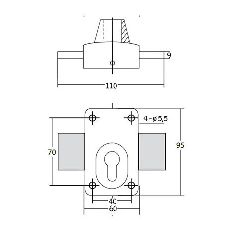 Verrou X5 Pour Cylindre Européen Livré Avec Gabarit De Pose Et Rosace - IFAM - 26000 2 Verrou X5 Pour Cylindre Européen Livré Avec Gabarit De Pose Et Rosace - IFAM - 26000 – Image 2