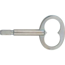 Clé Mâle Carrée - Carré : 6 - Décor : Zingué - Longueur : 80 Mm - Matériau : Acier - ITAR