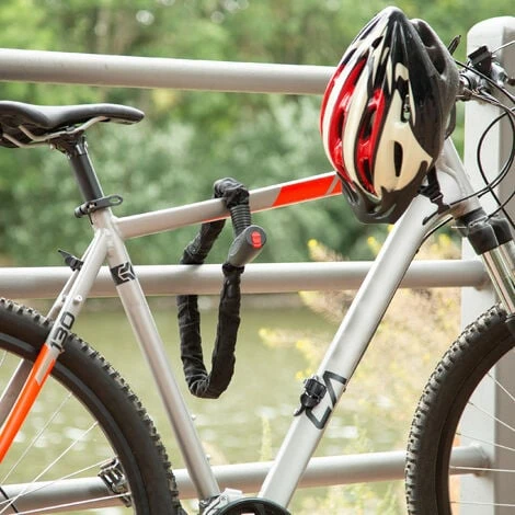 Relaxdays Antivol Vélo, Cadenas, Chaine Anti-vol, Moto, 100 Cm Long, Moto, 2 Clés, Noir 2 Relaxdays Antivol Vélo, Cadenas, Chaine Anti-vol, Moto, 100 Cm Long, Moto, 2 Clés, Noir – Image 2