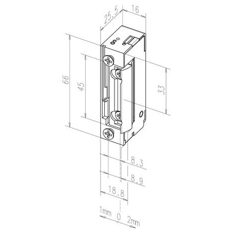 ASSA ABLOY FAFIX 118 E GÂCHE DE SERRURE ÉLECTRIQUE SANS TÊTIÈRE ASSA ABLOY EFFEFF 118---------A71 1 ASSA ABLOY FAFIX 118 E GÂCHE DE SERRURE ÉLECTRIQUE SANS TÊTIÈRE ASSA ABLOY EFFEFF 118---------A71