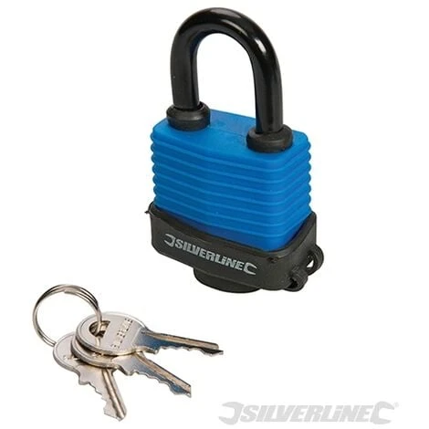 CADENAS À LONGUE ANSE RÉSISTANT AUX INTEMPÉRIES 49 MM SILVERLINE 218458 1 CADENAS À LONGUE ANSE RÉSISTANT AUX INTEMPÉRIES 49 MM SILVERLINE 218458