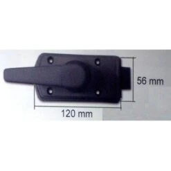 Serrure De Porte ZADI Noire Ouverture à Droite -Optimal Serrures Magasin 17075808 3