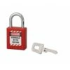 THIRARD - Cadenas De Consignation LOTO Lockout Tagout 40 Mm Anse Acier Ø 6 X 25 Mm Rouge