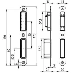 Serrure à Larder à Pêne Magnétique Coffre 145 Mm Entraxe 70 Axe 40 Mm Carré De 7 Mm Réversible Avec Gâche Clé I 9 Serrure à Larder à Pêne Magnétique Coffre 145 Mm Entraxe 70 Axe 40 Mm Carré De 7 Mm Réversible Avec Gâche Clé I -Optimal Serrures Magasin 18991484 5