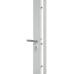 Serrure De Sûreté En Applique Bandeau 5 Points à Cylindre Européen Réversible Coloris Blanc Brillant 9016