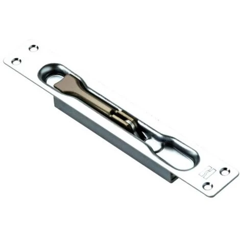 Verrou à Bascule 1 Sortie En M8, Têtière 24x160x1,5 Zinguée. Profondeur D'encastrement 21 Mm, Entraxe De Fixation 146 Mm 1 Verrou à Bascule 1 Sortie En M8, Têtière 24x160x1,5 Zinguée. Profondeur D'encastrement 21 Mm, Entraxe De Fixation 146 Mm