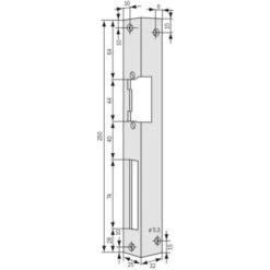 Têtière De Gâches électriques Gauche - équerres Longues - Type IW Pour Porte à Recouvrement 5 Têtière De Gâches électriques Gauche - équerres Longues - Type IW Pour Porte à Recouvrement -Optimal Serrures Magasin 19000246 3