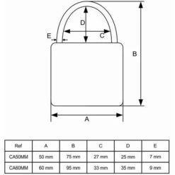 ARCADE Cadenas 50 Mm En Acier Inoxydable - Garantie 2 Ans -Optimal Serrures Magasin 19322871 3