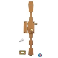 Serrurerie De Picardie - Serrure En Applique à Cylindre à Tirage Pour Porte D'entrée, 3 Pts, Gauche, Bronze, 4 Clés -Optimal Serrures Magasin 19999541 3