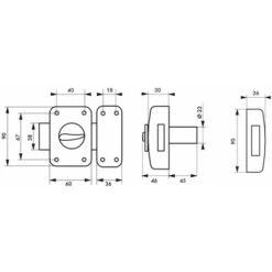 Serrurerie De Picardie - Verrou à Bouton 2013 Pour Porte D'entrée, Cylindre Ø23x45mm, Blanc, 3 Clés -Optimal Serrures Magasin 19999557 2