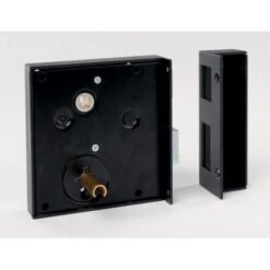 Serrure En Applique Noire Gauche à Fouillot - Clé L - Axe à 65 Mm - Alsace - JPM -Optimal Serrures Magasin 2154005 2