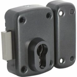 Verrou à Cylindre Gris Anthracite - Arnov - Iséo