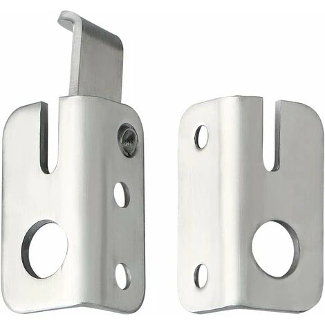 Verrou De Porte Coulissante Cadenas Moraillon Serrure De Porte Loquet De Verrouillage De Boucle Crochet Antivol, Finition Brossée En Acier Inoxydable, EMS3001-B 4 Verrou De Porte Coulissante Cadenas Moraillon Serrure De Porte Loquet De Verrouillage De Boucle Crochet Antivol, Finition Brossée En Acier Inoxydable, EMS3001-B – Image 4