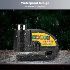 Bloc Disque Alarme Antivol Moto Bloque Disque Scooter Disc Lock Avec Alarme De 110db,2Clés,1.5m Câble Antivol,1 Sac De Bloc Disque Alarme Pour Moto/Vélo/Scooter (Noir) -Optimal Serrures Magasin 27114831 5