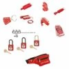 THIRARD - Kit De Maintenance Electrique 2 Cadenas De Consignation 38 Mm Rouge, Anse Nylon Ø 6 Mm, 1 Clé, S'entrouvrant
