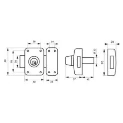 Verrou Trafic 6 Double Cylindre 45 Mm, Epoxy Or, 4 Clés THIRARD 3 Verrou Trafic 6 Double Cylindre 45 Mm, Epoxy Or, 4 Clés THIRARD -Optimal Serrures Magasin 27372325 2
