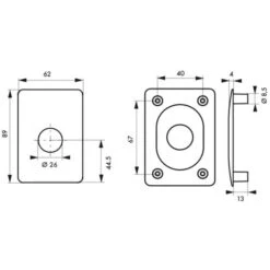 THIRARD - Plaque De Renfort Pour Verrou Surveyor, Fixation Par Vis, Epoxy Bronze -Optimal Serrures Magasin 28903589 3