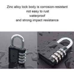 AIDUCHO 2PCS Serrures à Combinaison Cadenas Extérieur Pour L'école Locker Boîte Outils Pad Lock Petit Combo Digit Sports Gate Réinitialisable Code 4 Chiffres Casier Exterieur Serrure Clé (Noir) 7 AIDUCHO 2PCS Serrures à Combinaison Cadenas Extérieur Pour L'école Locker Boîte Outils Pad Lock Petit Combo Digit Sports Gate Réinitialisable Code 4 Chiffres Casier Exterieur Serrure Clé (Noir) -Optimal Serrures Magasin 32752450 3