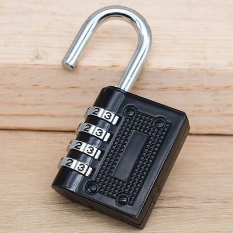 AIDUCHO 2PCS Serrures à Combinaison Cadenas Extérieur Pour L'école Locker Boîte Outils Pad Lock Petit Combo Digit Sports Gate Réinitialisable Code 4 Chiffres Casier Exterieur Serrure Clé (Noir) 4 AIDUCHO 2PCS Serrures à Combinaison Cadenas Extérieur Pour L'école Locker Boîte Outils Pad Lock Petit Combo Digit Sports Gate Réinitialisable Code 4 Chiffres Casier Exterieur Serrure Clé (Noir) – Image 4