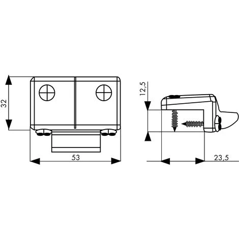 Gâche Réglable Haute Ou Latérale ISEO Pour Idea Base Ou Push - Profil PVC - Gris Alu - 94100157 2 Gâche Réglable Haute Ou Latérale ISEO Pour Idea Base Ou Push - Profil PVC - Gris Alu - 94100157 – Image 2