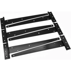 AIDUCHO Lot De 6 Charnières En T Résistantes Pour Abri De Jardin, Portail En Bois, Charnières De Portail De Grange Noires En Fer Forgé Antirouille -Optimal Serrures Magasin 33917001 5