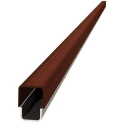 Kit Deux Anti-pinces Double U 2,2m Et Traverse 1m Acajou Foncé - EUROPLIAGE