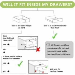 LITZEE Bloc Porte Securite Bebe (4 Serrures + 1 Clés), Bloque Porte Bébé Magnétique, Installation Facile En Quelques Secondes, Aucun Outil Ni Vis Nécessaires -Optimal Serrures Magasin 35463077 5