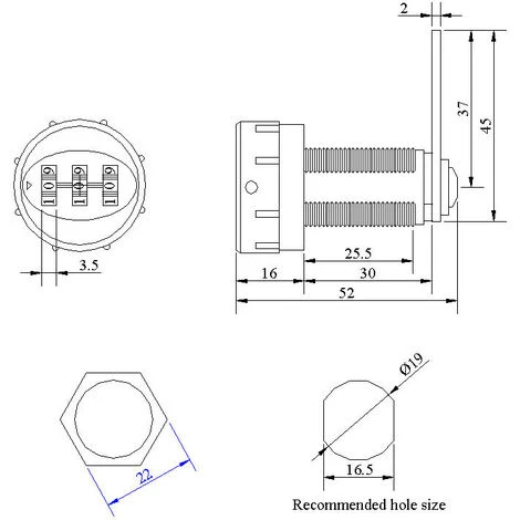 Serrure à Code Serrure Codée D'armoires De Tiroirnumérique Mécanique Code à Combinaison 3 Chiffres En Alliage De Zinc Pour Armoire Placard Tiroir Boîte Aux Lettres(1723mm Wooden Wardrobe) 2 Serrure à Code Serrure Codée D'armoires De Tiroirnumérique Mécanique Code à Combinaison 3 Chiffres En Alliage De Zinc Pour Armoire Placard Tiroir Boîte Aux Lettres(1723mm Wooden Wardrobe) – Image 2