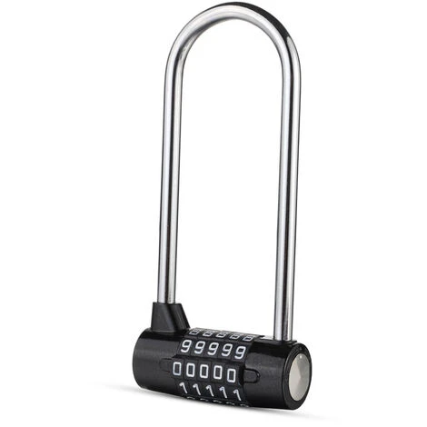 Antivol Velo Code à 5 Chiffres - 16 Cm Avec Longue Anse - Antivol Vélo Étanche Avec Code Réinitialisable - Antivol Trotinette Electrique, Portails, VTT, Sport, École, Hangar Et Casiers 1 Antivol Velo Code à 5 Chiffres - 16 Cm Avec Longue Anse - Antivol Vélo Étanche Avec Code Réinitialisable - Antivol Trotinette Electrique, Portails, VTT, Sport, École, Hangar Et Casiers
