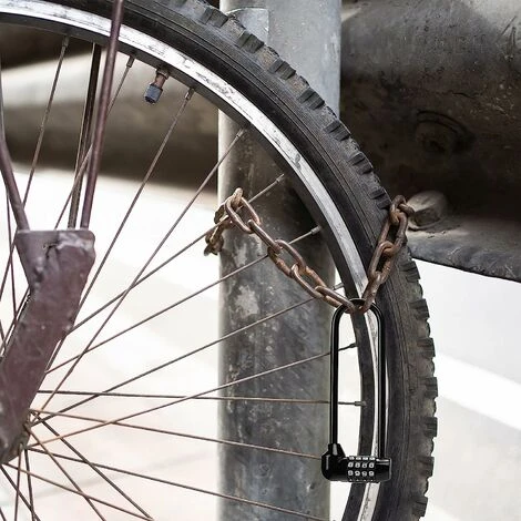 Antivol Velo Code à 5 Chiffres - 16 Cm Avec Longue Anse - Antivol Vélo Étanche Avec Code Réinitialisable - Antivol Trotinette Electrique, Portails, VTT, Sport, École, Hangar Et Casiers 5 Antivol Velo Code à 5 Chiffres - 16 Cm Avec Longue Anse - Antivol Vélo Étanche Avec Code Réinitialisable - Antivol Trotinette Electrique, Portails, VTT, Sport, École, Hangar Et Casiers – Image 5