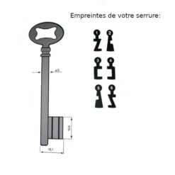 Silca Clé à Chiffres Pour Serrure Thirard Variure N°6 SI-FH601Z.6 -Optimal Serrures Magasin 3675619 2