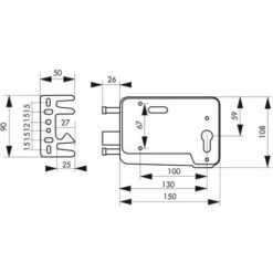 Thirard - BOIT. Cyl. Réver. Pour Porte Bois Ou PVC Gris - 900069 -Optimal Serrures Magasin 38062001 2
