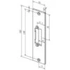 Plaque De Frappe Plate 21C Inox Ma Rect.B.34xL.150mm DIN Gauche/droit ASSA ABLOY