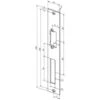 Plaque De Frappe Plate 94A Inox Ma Rect.B.34xL.250mm DIN Gauche/droit ASSA ABLOY