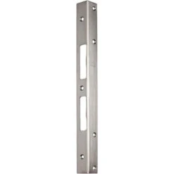 Plaque De Verrou Porte D'angle De Sécurité L.300mm B.25mm S.2mm Acier Inoxydable Brossé Mat SCHNEGEL