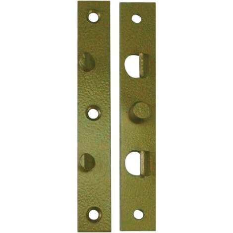 Plaque Plate Fixation L.140mm B.22mm S.3mm Acier Galvanisé 1 Plaque Plate Fixation L.140mm B.22mm S.3mm Acier Galvanisé