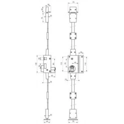 Thirard - Boîtier De Serrure TARGA CP Blanche à Fouillot 75 X 130 Mm Droite -Optimal Serrures Magasin 38702342 2