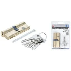 Barillet Cylindre De Serrure 80 Mm En Laiton Avec 5 Cles -Optimal Serrures Magasin 40288828 4
