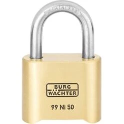 Cadenas Avec Serrure à Combinaison Burg Wächter No. 99 Ni 50 SB Laiton 1 Pc(s)