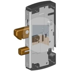 Serrure En Applique Réversible à Pêne Levant à Crochet Avec Ou Sans Butée Anti-soulèvement. Sans