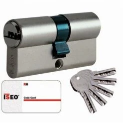 Cylindre Cavers ISEO City ISR6 - 2 Entrées Variées - Nickelé - 45 X 55 Mm