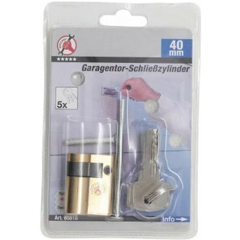 Barillet Cylindre De Serrure Porte De Garage 30 + 10 Mm Avec 5 Cles 2 Barillet Cylindre De Serrure Porte De Garage 30 + 10 Mm Avec 5 Cles – Image 2