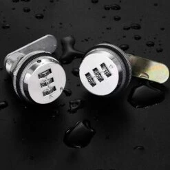 Serrure à Came à Combinaison De Code,2 Pièces Serrure à Combinaison De Tiroir,Serrure à Came à Languette Rotative Pour Boîte à Outils Pour Armoire à Tiroirs De Bureau Guazhuni (Argent) -Optimal Serrures Magasin 47436570 5