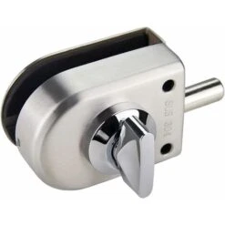 Serrure De Porte Sécurité Anti-Vol De Porte En Verre Verrou D'acier Inoxydable De 10-12mm Ouvrez/Fermez L'utilisation De Salle Bains Bureau D'hôtel De Maison Guazhuni （Argent） -Optimal Serrures Magasin 47436593 3