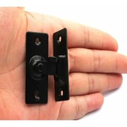 Loquet Et Targette,Petit Verrou De Porte Canggu à 90 Degrés, Verrou De Porte à Angle Droit, Verrou De Porte Coulissante, Verrou De Porte Coulissante, Loquet De Porte à Boucle Guazhuni (Noir) 8 Loquet Et Targette,Petit Verrou De Porte Canggu à 90 Degrés, Verrou De Porte à Angle Droit, Verrou De Porte Coulissante, Verrou De Porte Coulissante, Loquet De Porte à Boucle Guazhuni (Noir) -Optimal Serrures Magasin 47436609 4