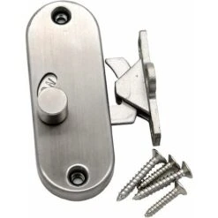Serrure De Porte Coulissante à 90° à Angle Droit Avec Boucle De Verrouillage De Porte Coulissante Et Verrou De Porte De Grange, Irisfr -Optimal Serrures Magasin 48100790 3