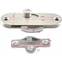 Serrure De Porte Coulissante à 90° à Angle Droit Avec Boucle De Verrouillage De Porte Coulissante Et Verrou De Porte De Grange, Irisfr -Optimal Serrures Magasin 48100790 5