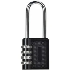 GDRHVFD Cadenas À Combinaison 4 Chiffres, Serrure Combinée, Code Casier Valise En Acier Imperméable Anti-Rouille À Longue Manille Idéal