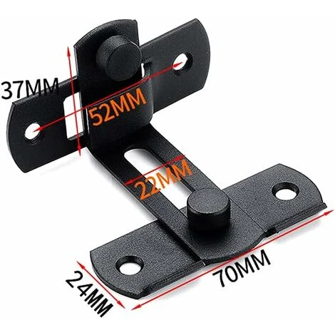 Grandes Boucles De Verrouillage De Porte à Angle Droit De 90 Degrés Boulons De Verrouillage Incurvés Boulons à Levier De Verrouillage Coulissant Pour Portes Et Fenêtres 2 Grandes Boucles De Verrouillage De Porte à Angle Droit De 90 Degrés Boulons De Verrouillage Incurvés Boulons à Levier De Verrouillage Coulissant Pour Portes Et Fenêtres – Image 2